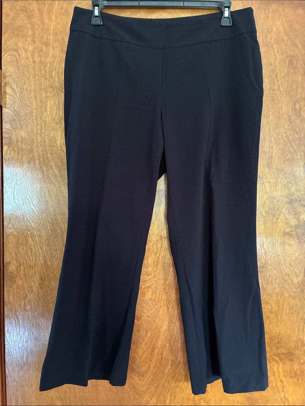 Investments Black Bootcut Pull-On Pants